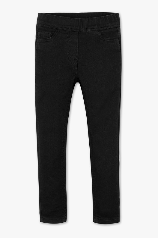 kids black jeggings