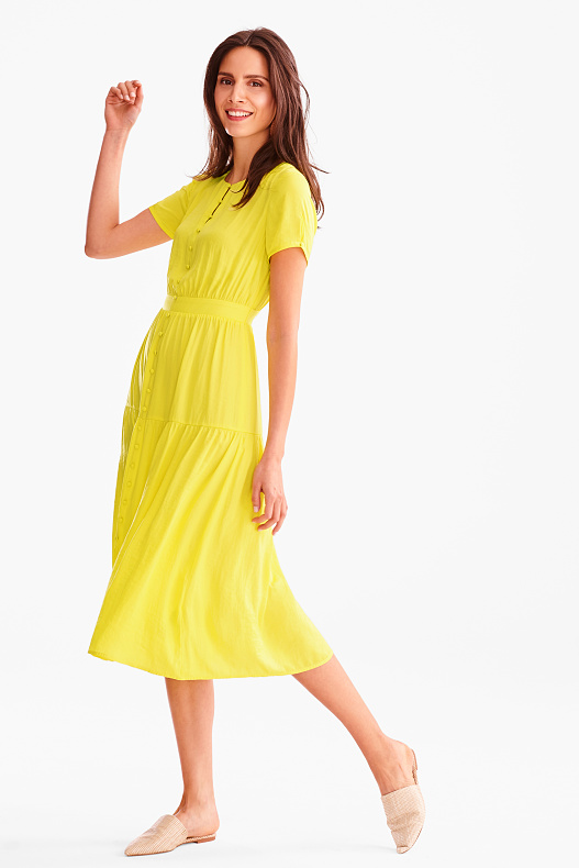luminous yellow dress
