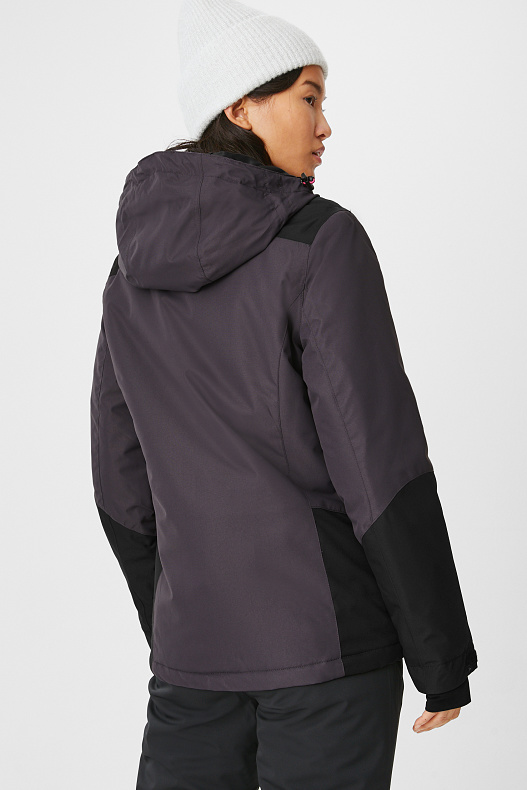 Продажа-лыжная куртка-BIONIC-FINISH®ECO-серый / черный