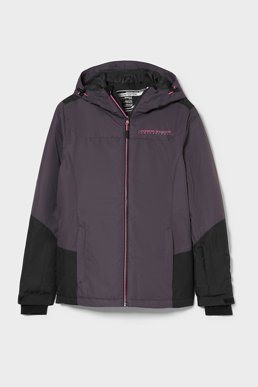 Продажа-лыжная куртка-BIONIC-FINISH®ECO-серый / черный