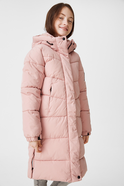 Продажа - стеганое пальто - розовый