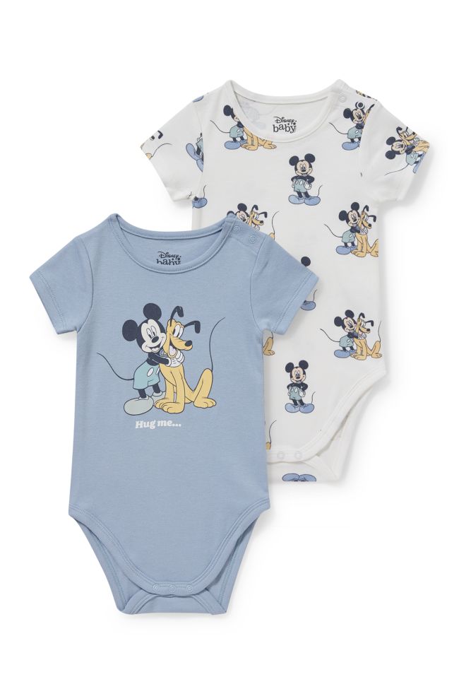 Lot de 2 - Disney - bodys pour bébé - coton bio