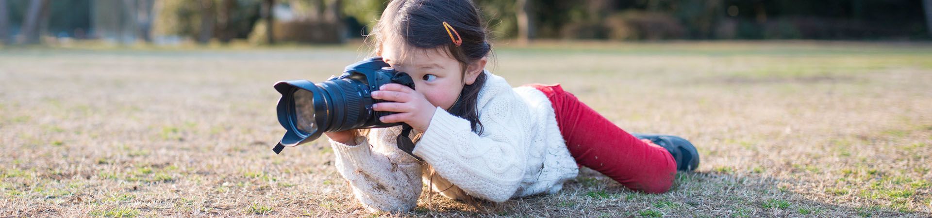 Filmen voor kinderen - Klein meisje met een camera