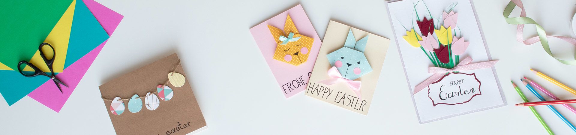Happy Easter - send happy Easter wishes in a homemade Easter card.