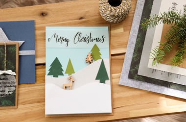 How to craft Christmas cards 