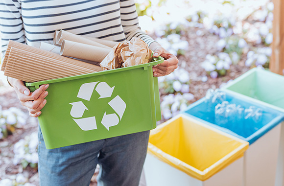 El reciclaje y la eliminación adecuada de los productos son factores importantes en la economía circular.