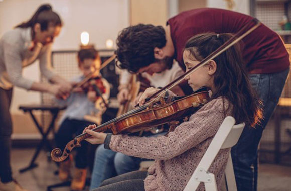 Hobby’s voor kinderen – samen muziek spelen.