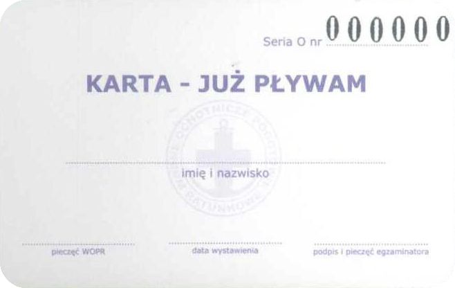 „Karta już pływam” „Karta już pływam”