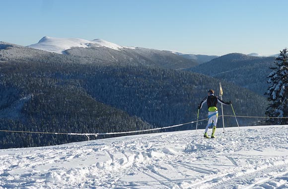 Faire du ski nordique à La Bresse.