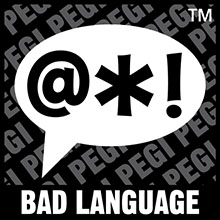 PEGI-inhoudswaarschuwing Bad Language (nl. grof taalgebruik)