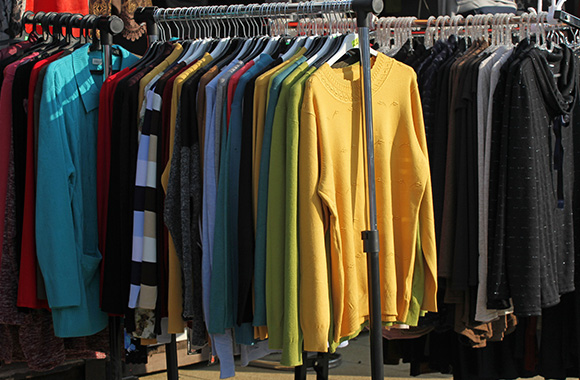 Clothing that is still in good condition are often sold as second-hand goods.