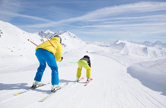 Skifahrer Serfaus-Fiss-Ladis. Skifahrer Serfaus-Fiss-Ladis.