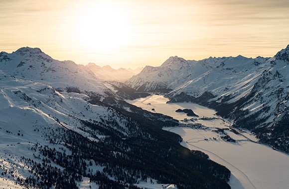 Corvatsch Hahnenseeabfahrt. Corvatsch Hahnenseeabfahrt.