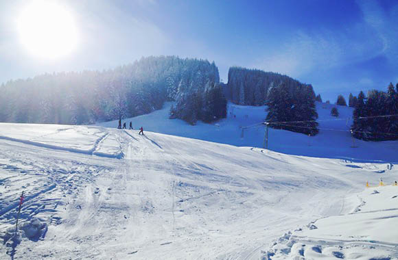 Piste von unten. Piste von unten.