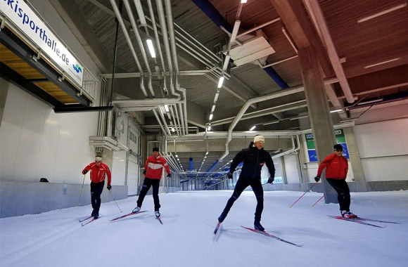 Innenansicht Skisporthalle Oberhof. Innenansicht Skisporthalle Oberhof.