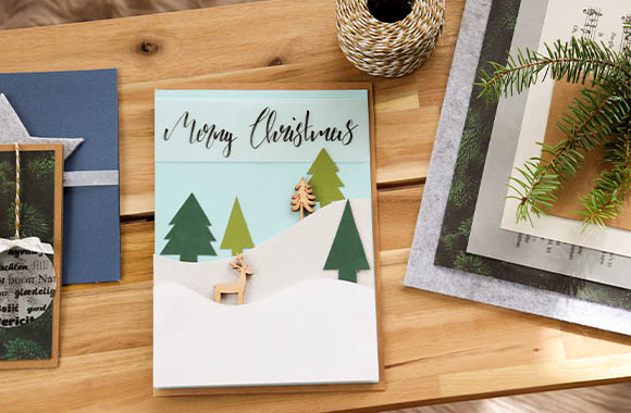 How to craft Christmas cards.