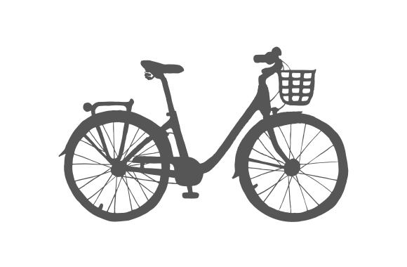 Ilustración de una bicicleta urbana