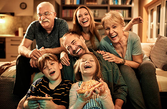 Father's Day gift idea - family hosts a movie night together. Father's Day gift idea - family hosts a movie night together.