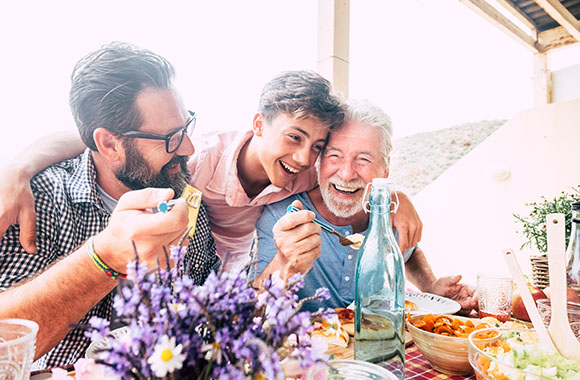 Father's Day trip with multiple generations. Father's Day trip with multiple generations.