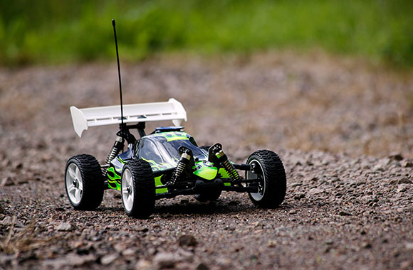 RC car: Car model is ready for its first ride.