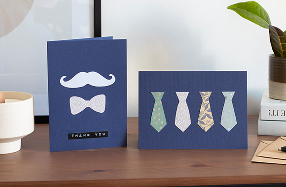 Quick craft idea for a last-minute Father's Day card. Quick craft idea for a last-minute Father's Day card.