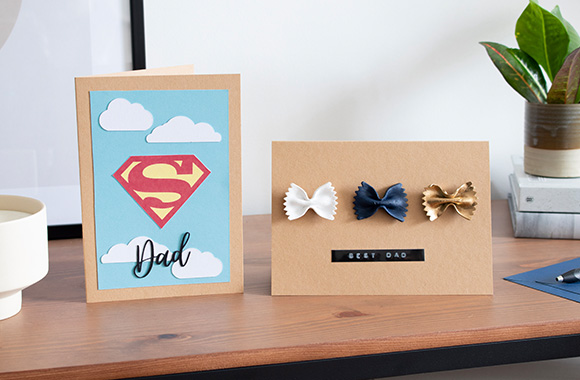 Father's Day cards: two homemade Father's Day cards to make.