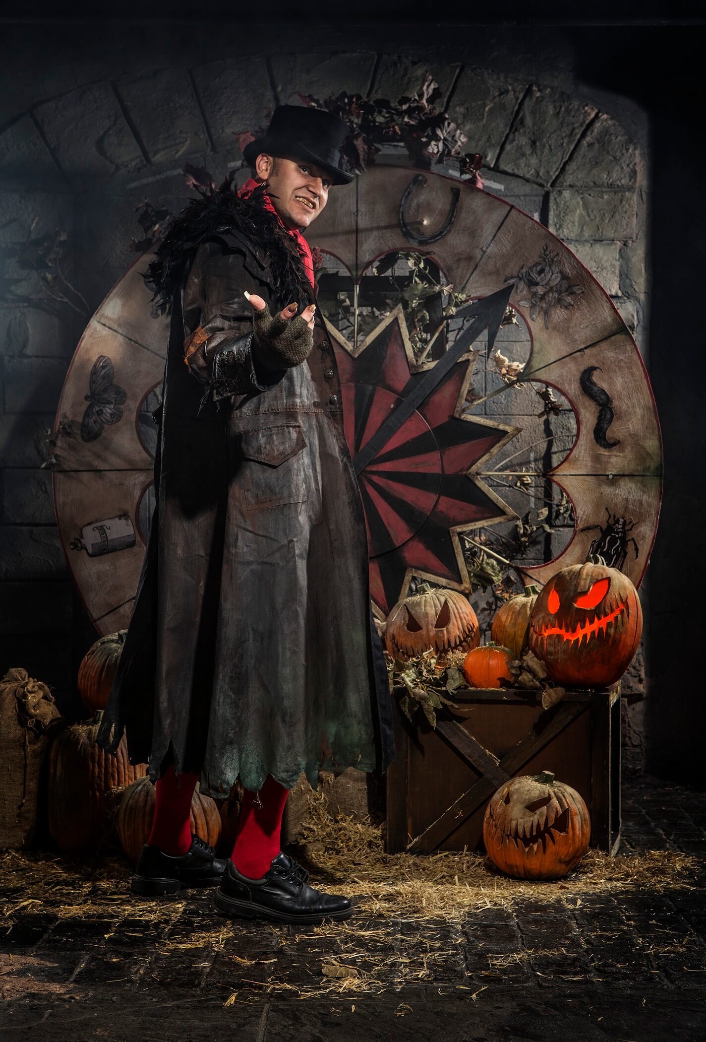 Quelle: Hamburg Dungeon Darsteller des Hamburg Dungeon mit Halloween-Kulisse