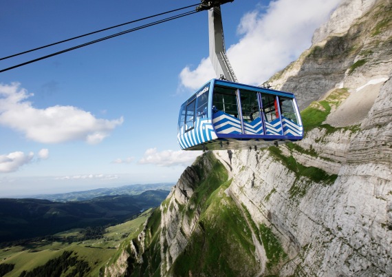 Kabine der Säntisbahn Kabine der Säntisbahn