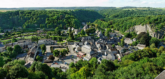 Panoramablik over Durbuy. Panoramablik over Durbuy. © J.P. Remy, Wallonië België Tourisme (WBT)