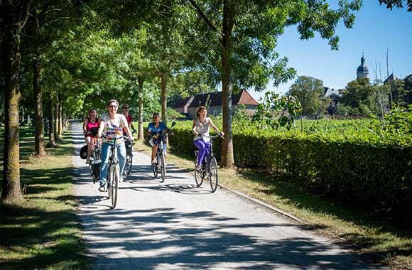 Fietsers rijden de Horstroute Fietsers rijden de Horstroute