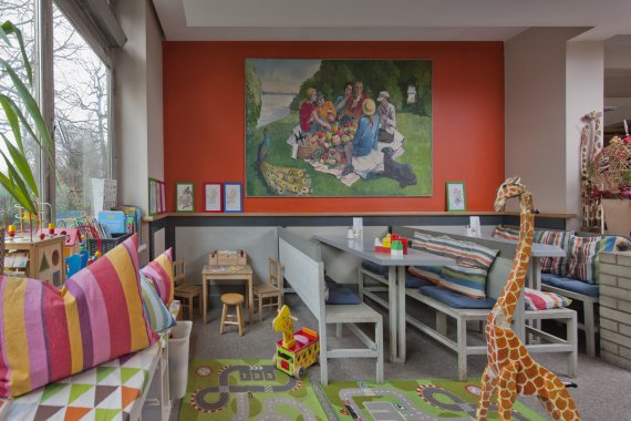 Die Spielecke des kinderfreundlichen Giraffe Restaurant in Berlin Die Spielecke des kinderfreundlichen Giraffe Restaurant in Berlin