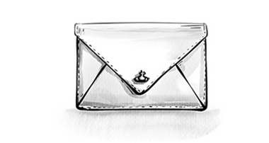 Envelope Bag – auffällige Variante der Clutch, die wie ein Briefumschlag geformt ist