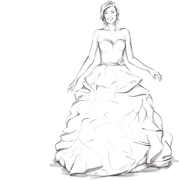 Prinzessinnenkleid für die Hochzeit – Brautkleider Prinzessin