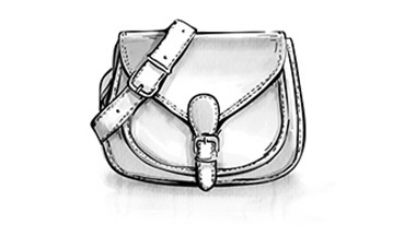 Saddle Bag – schlichte Umhängetasche mit Metallschnalle
