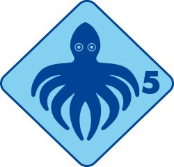 GLT 5 Schwimmabzeichen Tintenfisch GLT 5 Schwimmabzeichen Tintenfisch