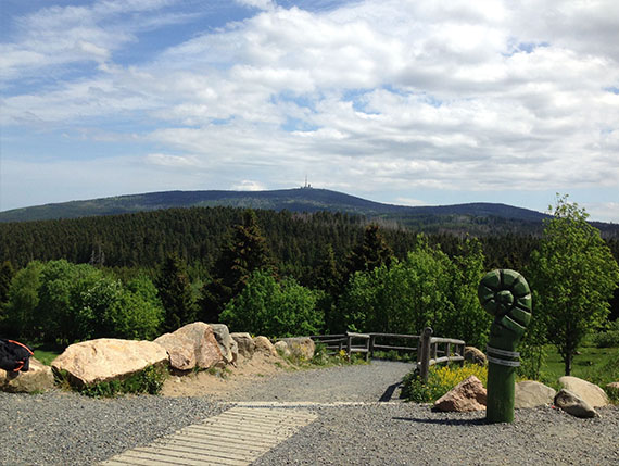 Wandern Harz – Blick zum Brocken vom Torfhaus Wandern Harz – Blick zum Brocken vom Torfhaus