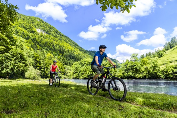 Velofahrer im Kanton Jura Velofahrer im Kanton Jura