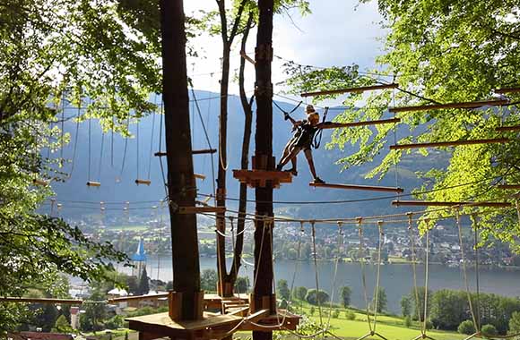 Klettern Kärnten – Der Kletterwald Ossiacher bietet Kletter-Vergnügen für Groß und Klein.
