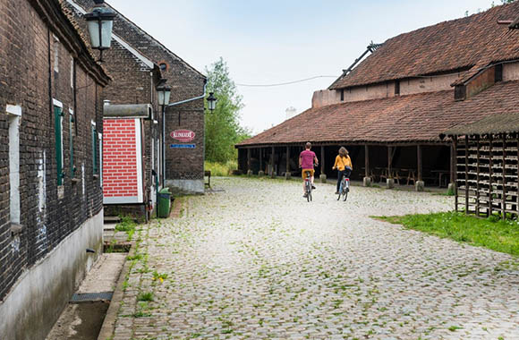 Landschap van de Baksteenfietsroute. Landschap van de Baksteenfietsroute.