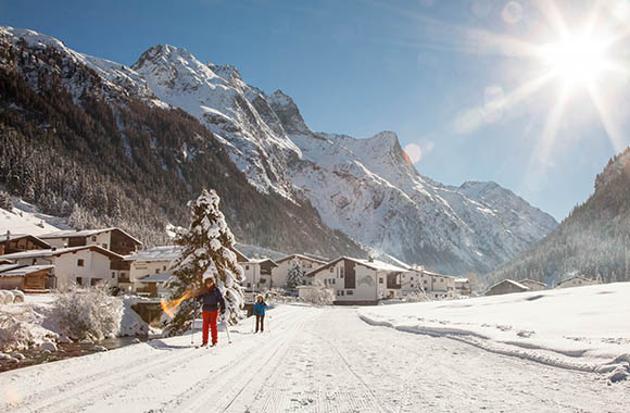 Langläufer im Pitztal Langläufer im Pitztal