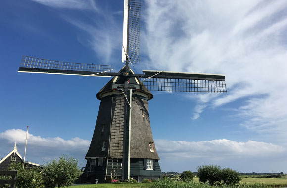 Molen in het landschap Molen in het landschap
