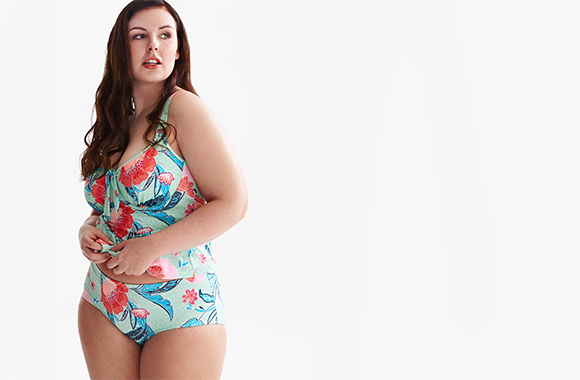 Problem area: belly - swimwear with a sophisticated cut can conceal a big belly.
