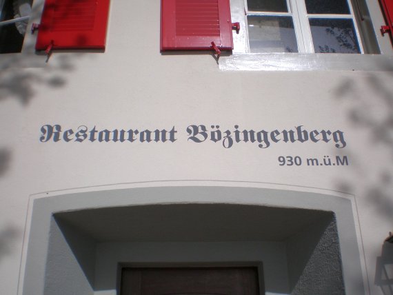 Das Restaurant Bözingenberg in Biel Das Restaurant Bözingenberg in Biel