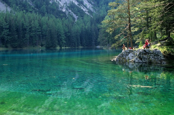 Alt= Wandern Steiermark – Blick auf den Grünen See