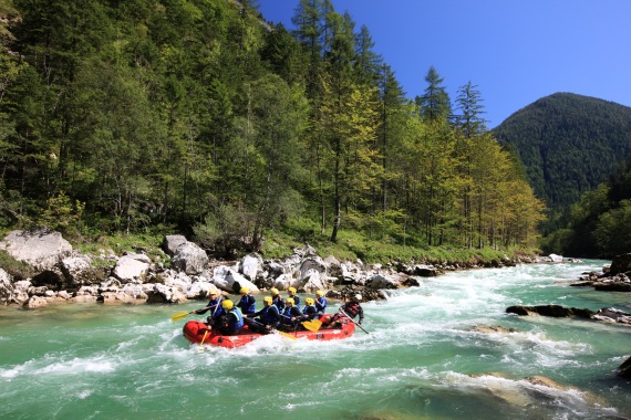 Rafting Steiermark – Schlauchboot auf der Salza Rafting Steiermark – Schlauchboot auf der Salza