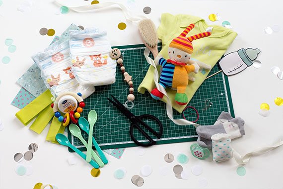 Matériel pour réaliser l’ourson en couches Matériel pour réaliser l’ourson en couches